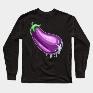 Drippy Eggplant Long Sleeve T-Shirt